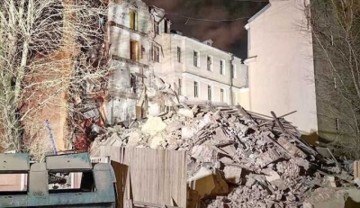 Обрушение жилого дома в Петербурге стало уголовным делом